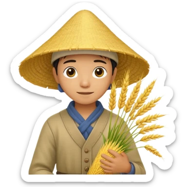 rice farmer sticker