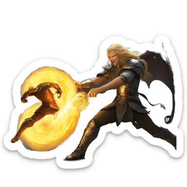 Glorfindel versus the Balrog sticker