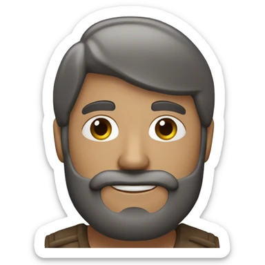 Chico de piel canela con barba negra y sin pelo en la cabeza arrojando dinero  sticker