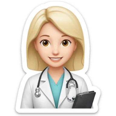 doctor woman sticker