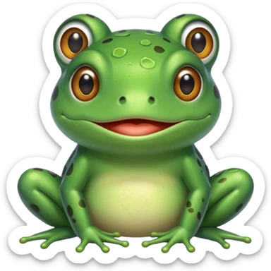 cutest mommy frog sticker