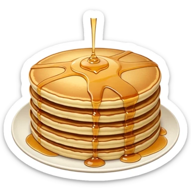 pancake with dressings sticker
