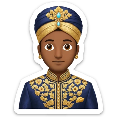 North indian groom sticker