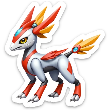 Meloetta-Latias-Medabee-Wargreymon-Protogen-Pokémon-Digimon-Fakémon-fusion-hybrid-creature sticker