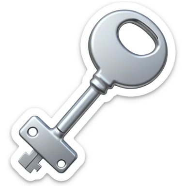 A regular key sticker