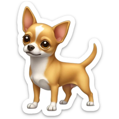 Chihuahua with Mandarin sticker