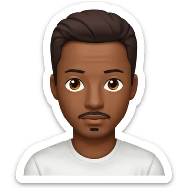 Ralph Tresvant with dark brown hair sticker