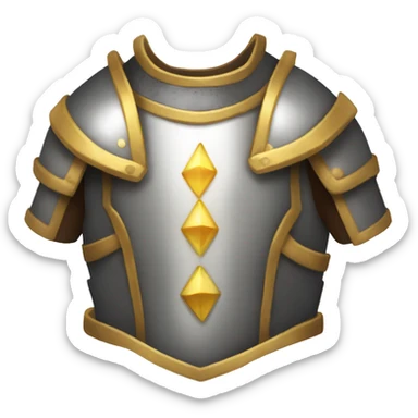 torso armor of light sticker