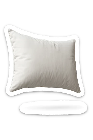 cuscino per dormire fluttua in aria, iperrealistica 4k sticker