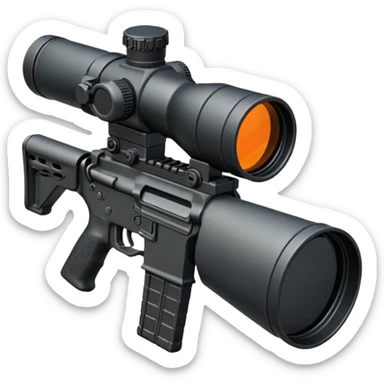 AR-15 drum mag and scope sticker