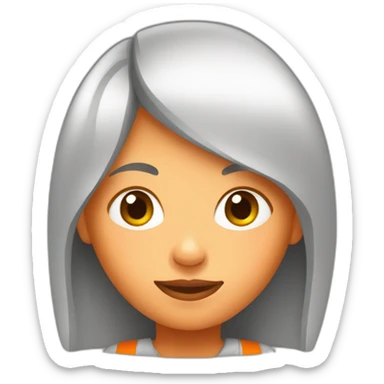 Fille en tenu de prisonnière orange  sticker