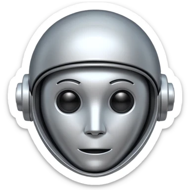 tête de robot cosomonaute sticker