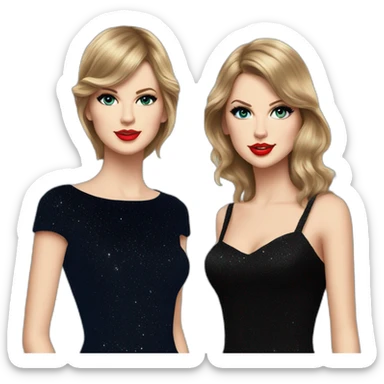 Taylor swift and lana del rey sticker