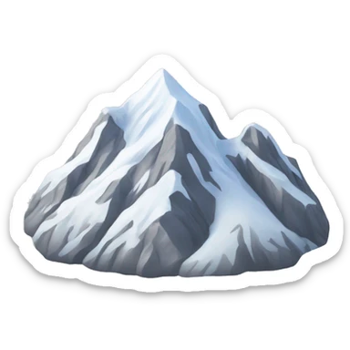 snow capped mountain sticker