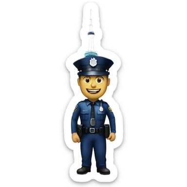 toronto police with cn tower sticker