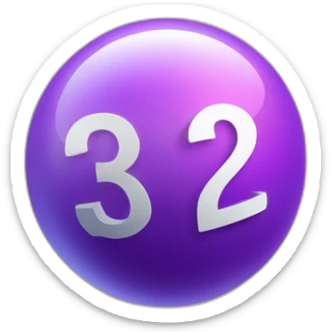 An image with a purple and lilac gradient background, featuring the title "Bolão da Rebarba 2023" utf8code in a 3D style. It includes lottery draw balls and a four-leaf clover. sticker