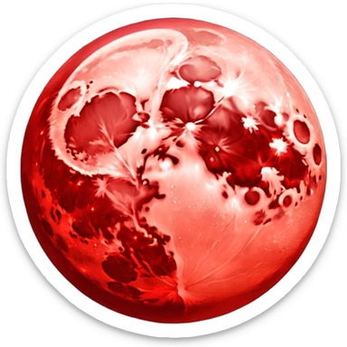 Crimson Moon sticker