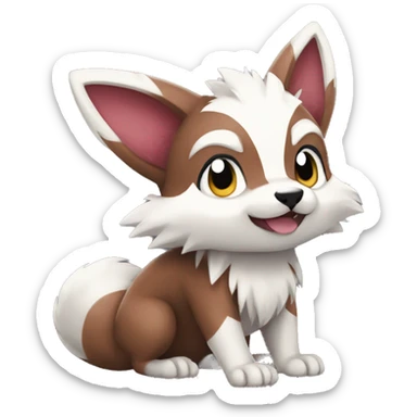 Lycanroc Furret Zigzagoon sticker
