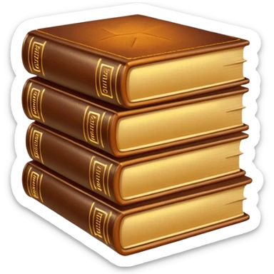 books, golden glow sticker