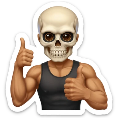 Emogi punisher giving thumbs up sticker