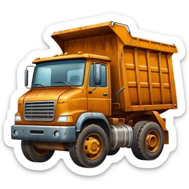 Camión volquete sticker