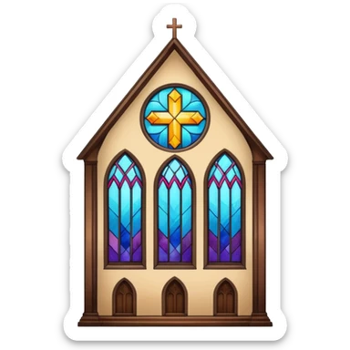 church glass sticker