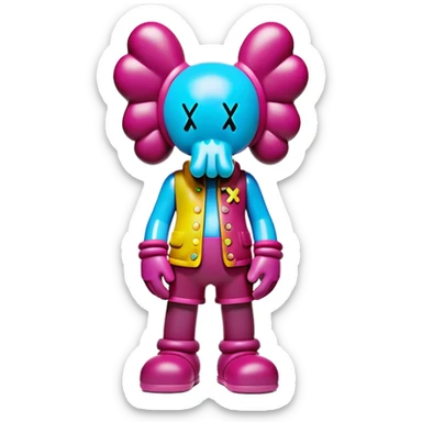 Kaws collectible sticker