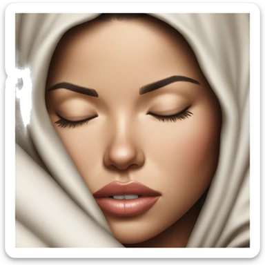 Adriana Lima sleeping sticker