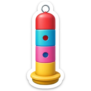 colorful pool green yellow red blue pink buoy sticker