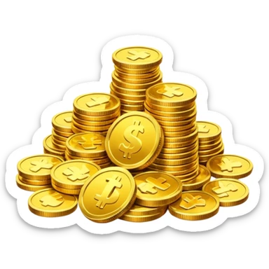 Dragon Hoard pile of gold without the dragon like in the movies so many gold were dragon sleep but dragon just went out  cold coins  sticker