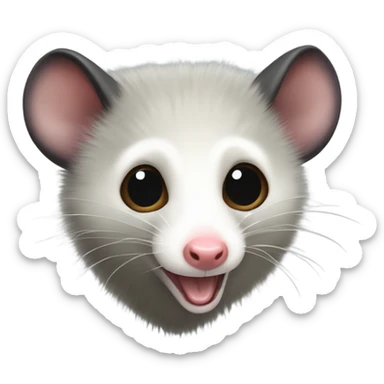 american opossum  sticker