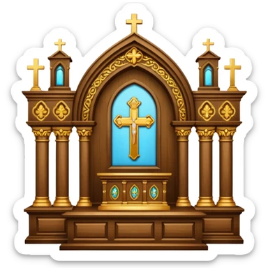 church ritual object sticker