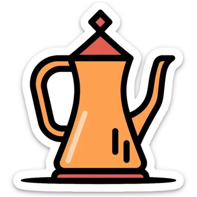 Traditional Saudi coffee pot Dallah sticker