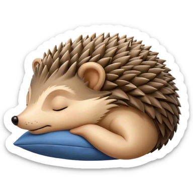 Sleeping Hedgehog sticker