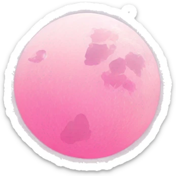Pink sky moon star sticker