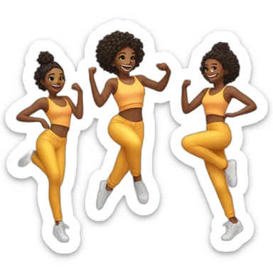 vibe-dance-happiness-rhythm-girls sticker