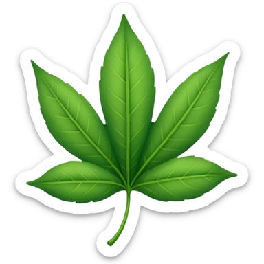 a single leaf simpler sticker