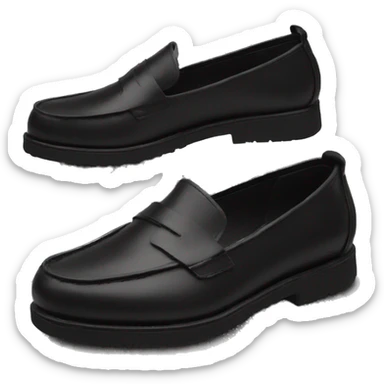 Loafers black sticker