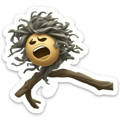 Really windy day sticker