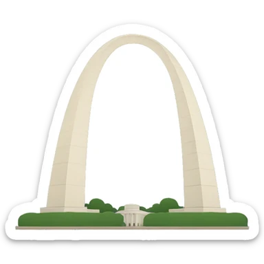 St. Louis arch sticker