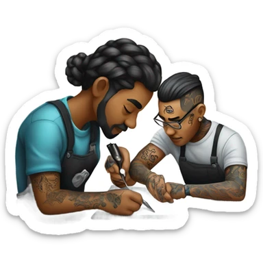 Tattooing somebody  sticker