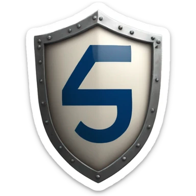 shield with number 45 sticker