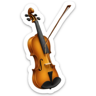 Erlandskian Arabic triangle shape violin Instrument Ethnic sticker