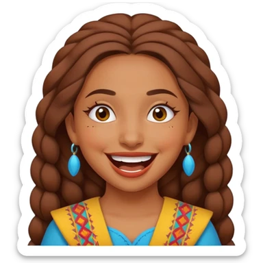 Emoji morrocan amazigh fille sticker