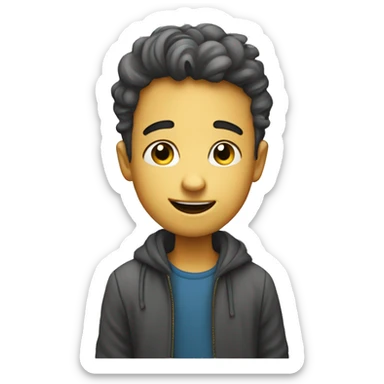 Make me an emoji of an art-loving cute boy image that I can use for my Artboy blog sticker