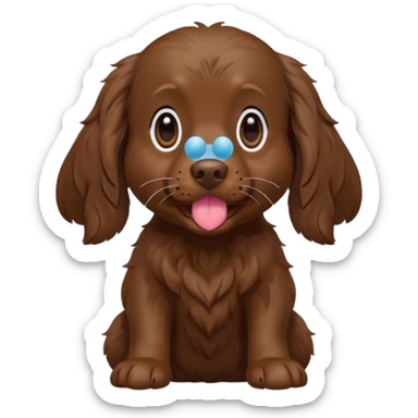 Boykin spaniel blowing kiss  sticker