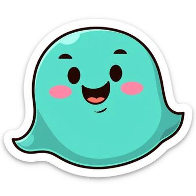 cartoon face laughing with tears of joy sticker