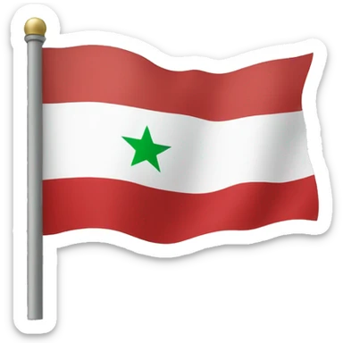 New Syrian flag  sticker
