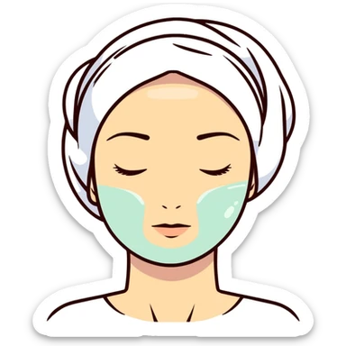 skincare for oily skin, face treatment sticker