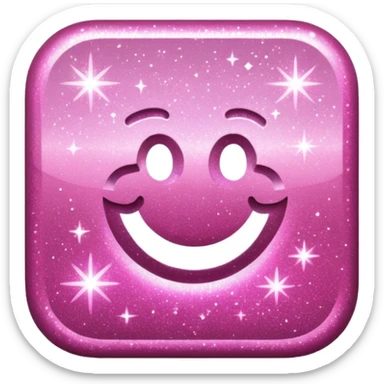 glitter pink simbolo Douyin sticker